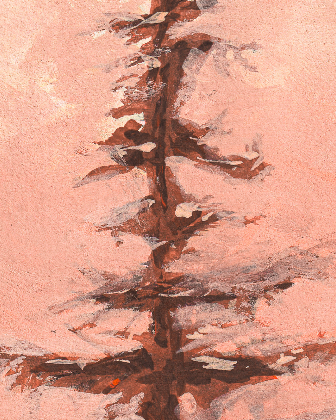 Un ailleurs familier - Œuvre originale, Gouache, A5