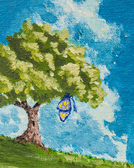 La Métamorphose Finale - Œuvre originale (Gouache, 18 × 24 cm) -