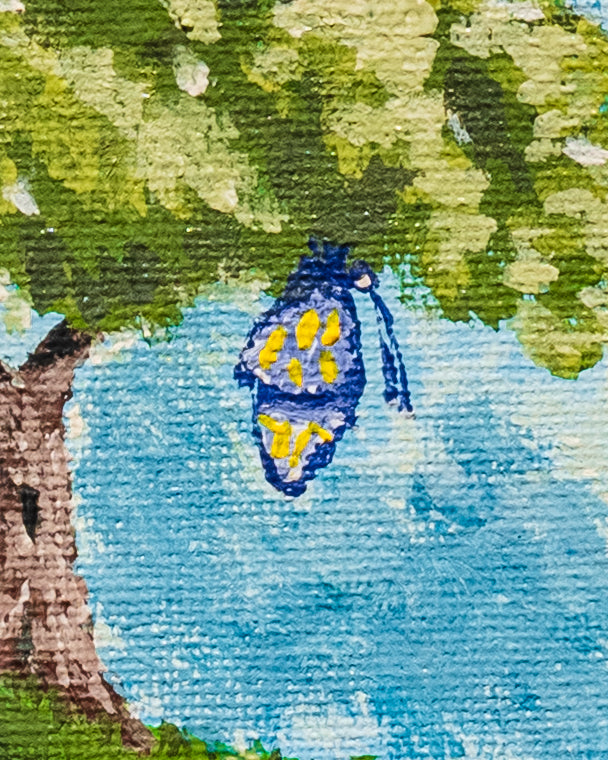 La Métamorphose Finale - Œuvre originale (Gouache, 18 × 24 cm) -